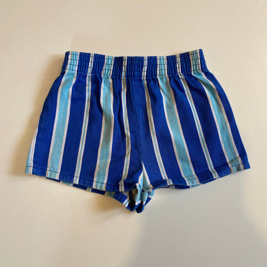 Vintage striped shorts in royal blue. Size 18-24 months