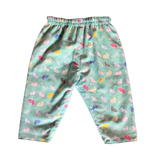 Vintage rabbit print corduroy trousers. Approx 12-18 months
