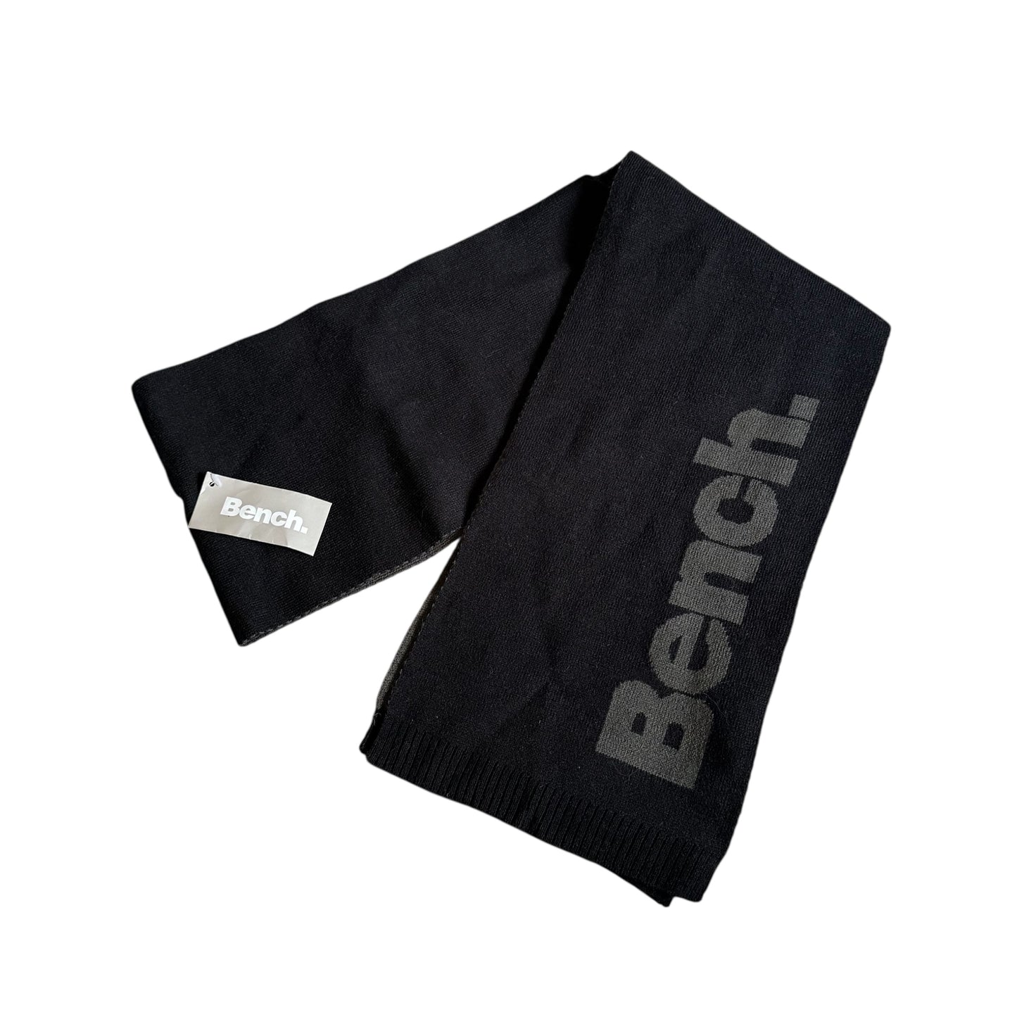 Y2K black Bench scarf