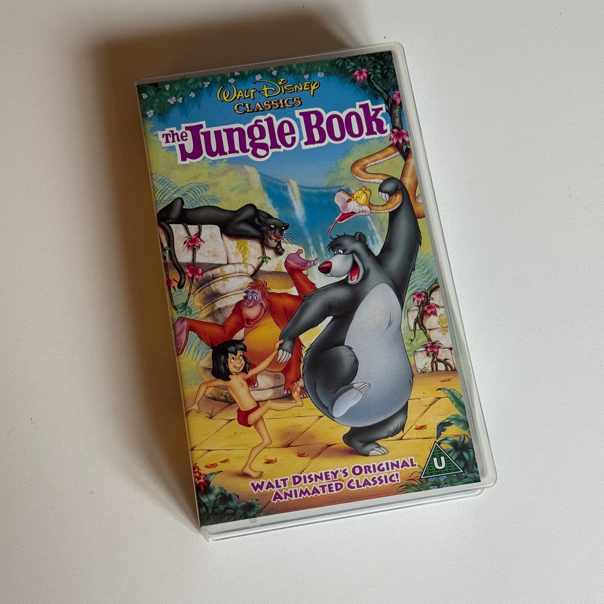 Vintage Disney jungle book vhs tape.