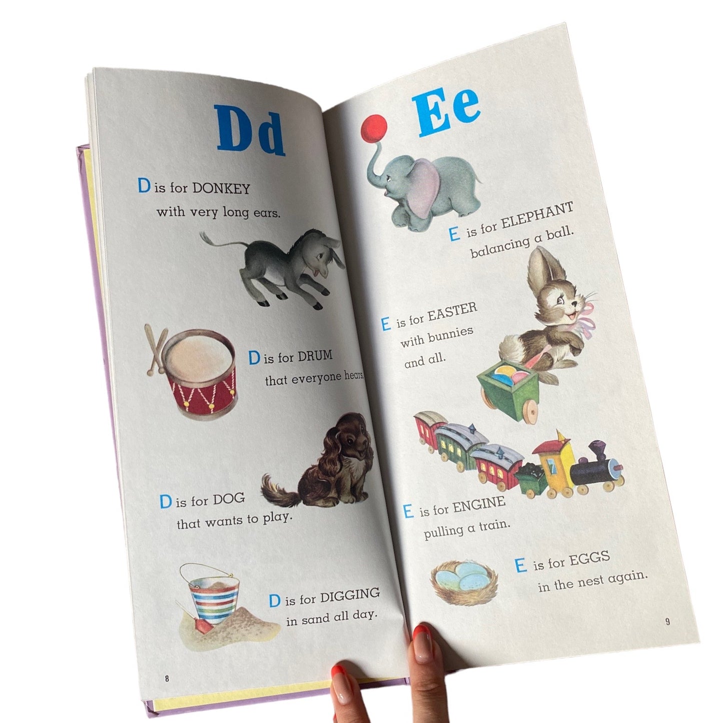Vintage 1991 alphabet hardback book