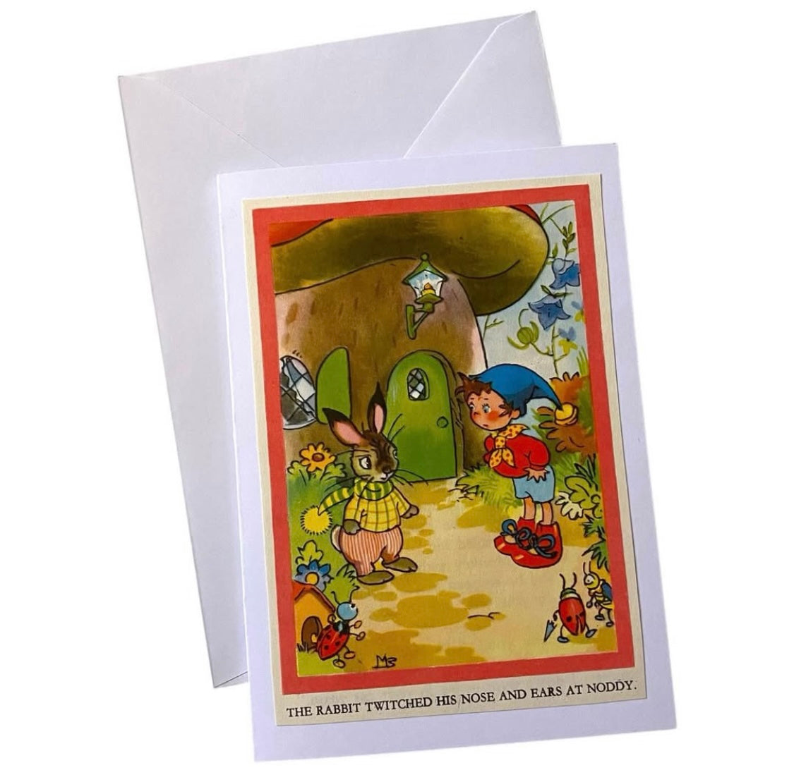 Recycled & homemade vintage card - Noddy