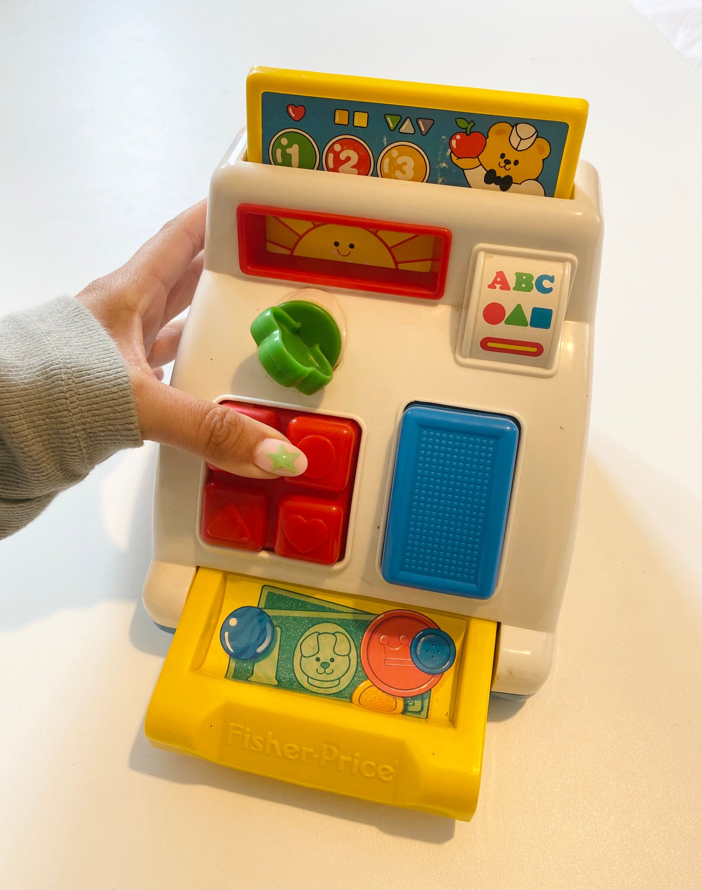 Vintage 1992 block colour toddler toy till