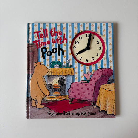 Vintage 1994 Winnie the Pooh clock book