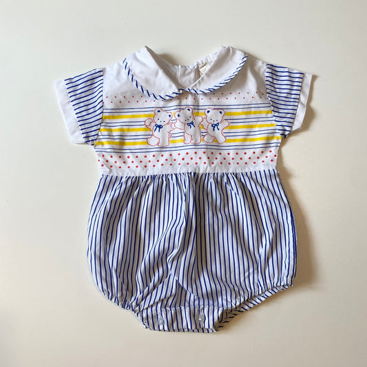 Vintage cotton romper. Size 6-12 months