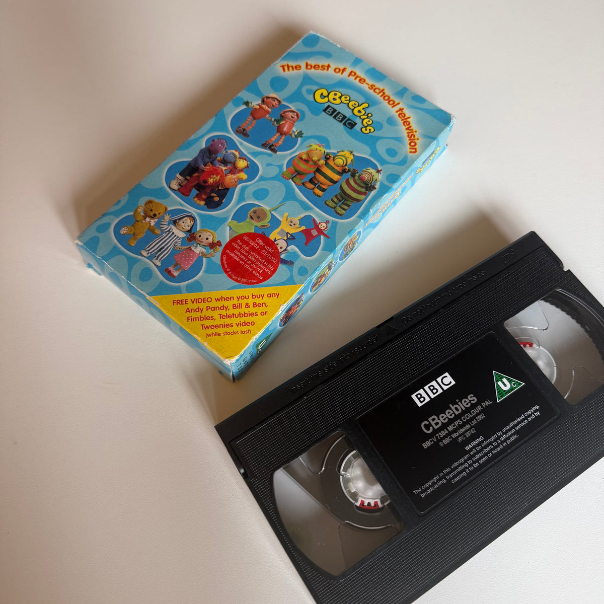 Vintage CBeebies vhs tape