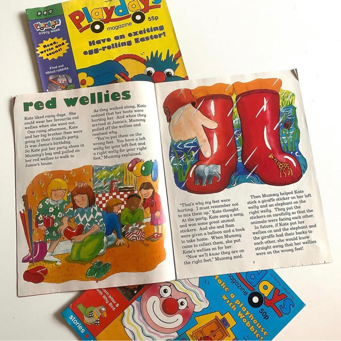 Set of 3 vintage 1993 Playdays magazines. Great vintage condition no drawings.