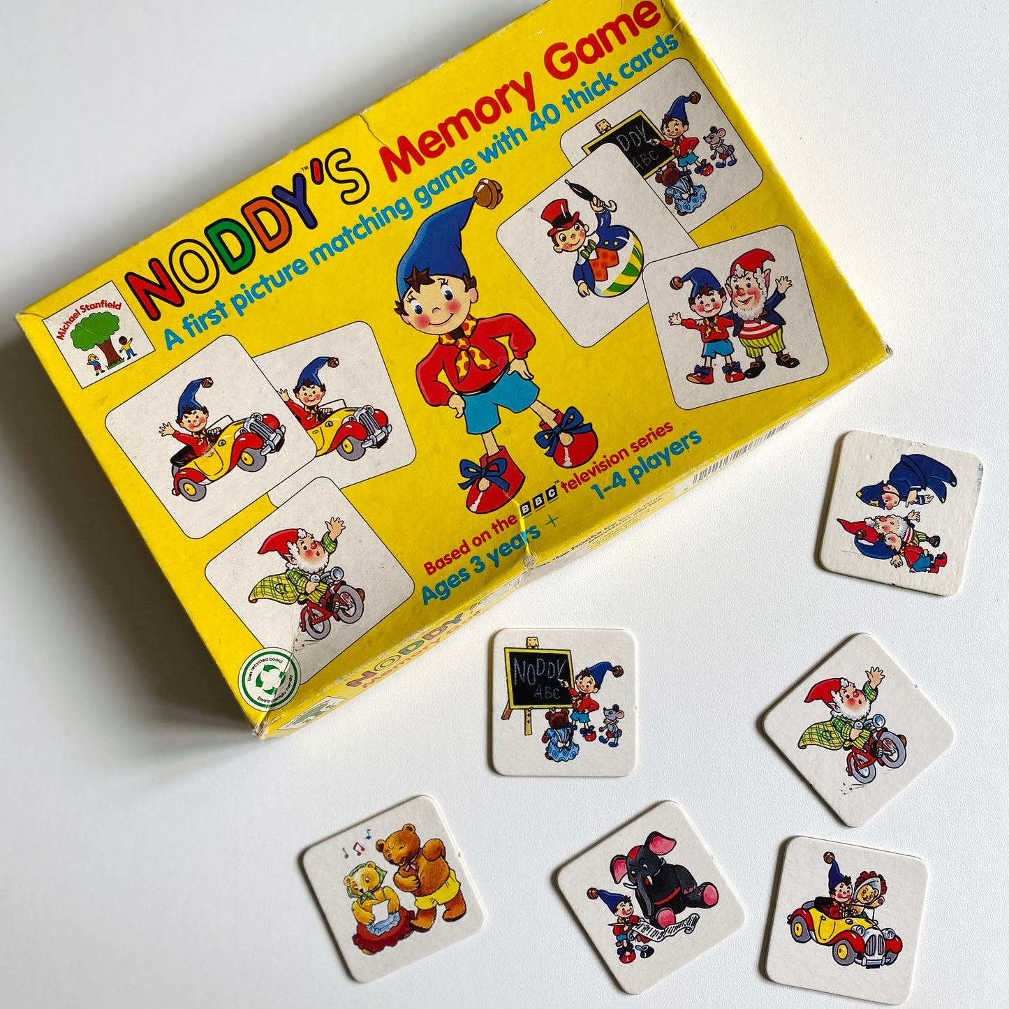 Vintage Noddy 1992 memory card game