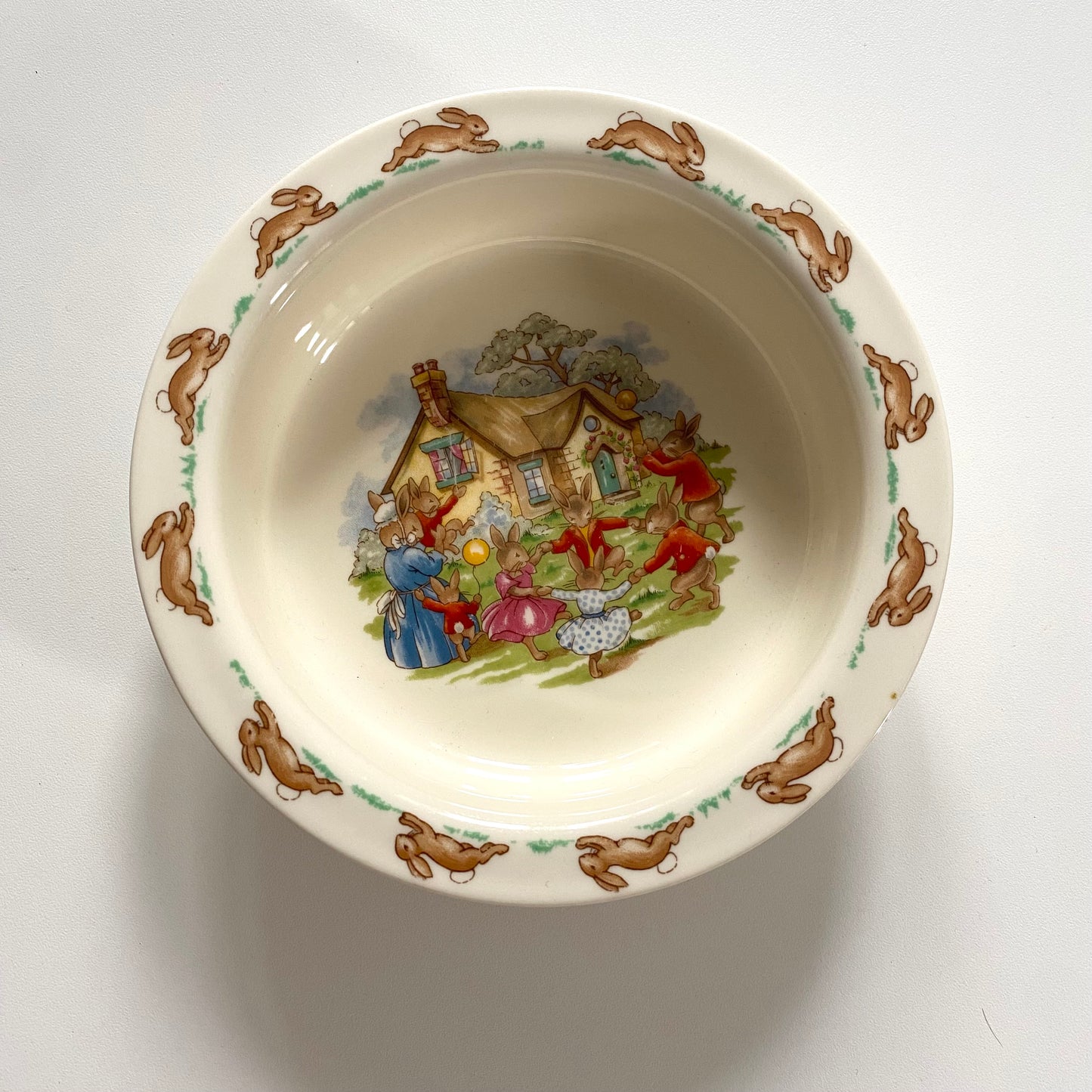 1980s royal doulton bunny kings ceramic bowl