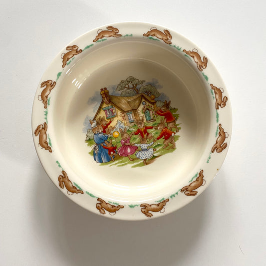 1980s royal doulton bunny kings ceramic bowl