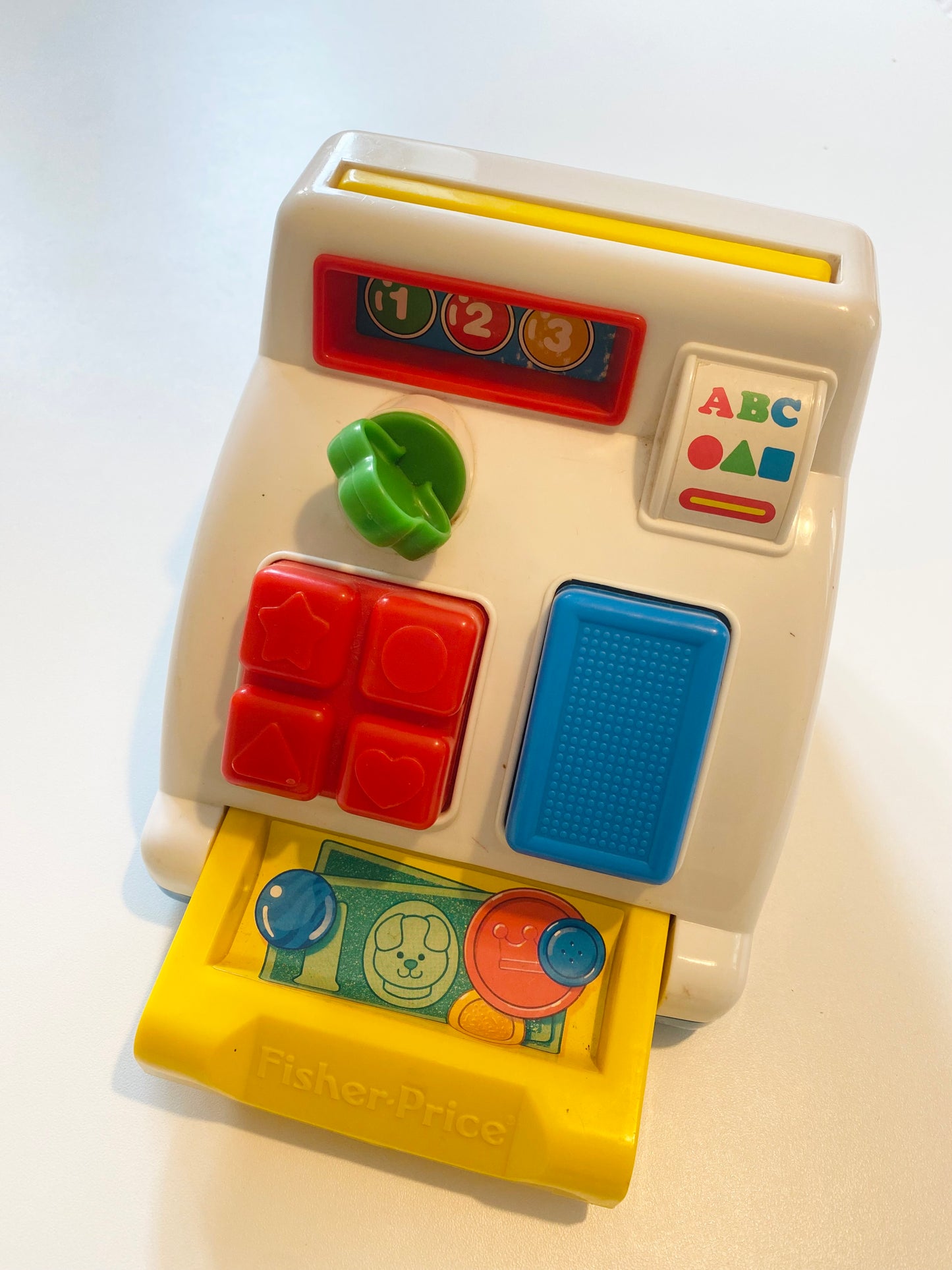 Vintage 1992 block colour toddler toy till