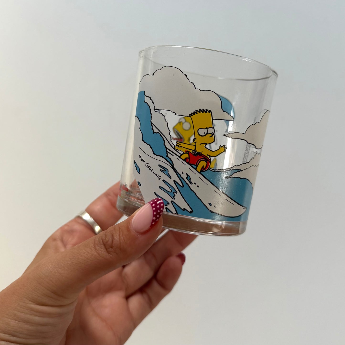 Vintage 2000 Nutella simpsons nutella glass