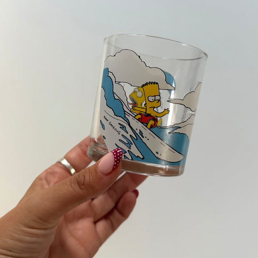 Vintage 2000 Nutella simpsons nutella glass