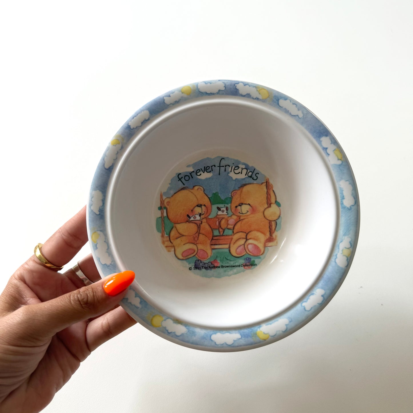 Vintage 1991 melamine forever friends bowl