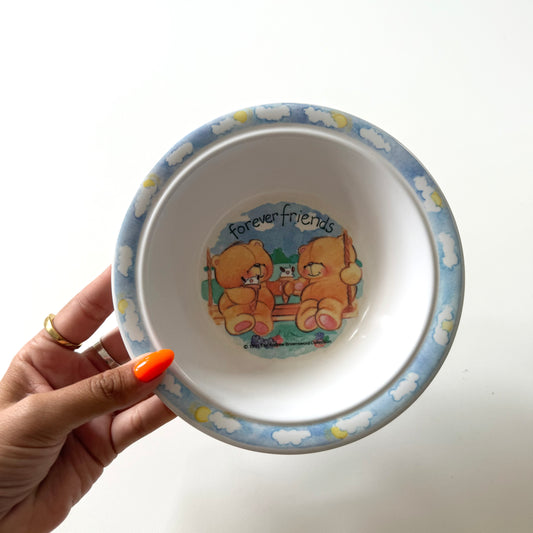Vintage 1991 melamine forever friends bowl