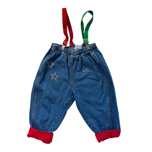 Vintage brace dungarees. Size 18 months