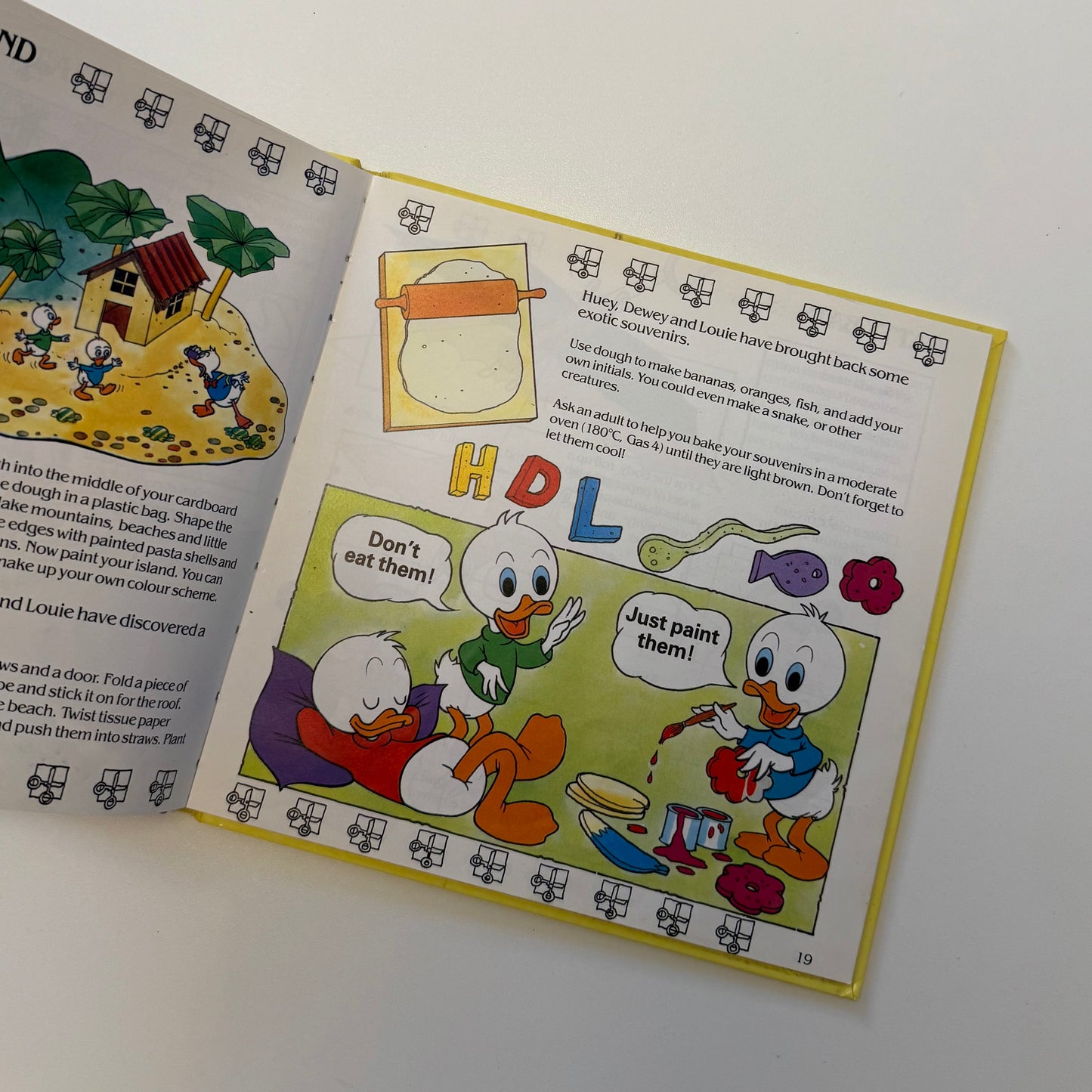 Vintage 1989 Mickey Mouse make & do book