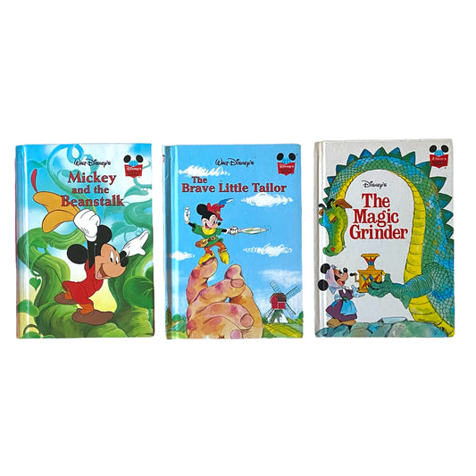 Mickey Mouse set of 3 vintage books