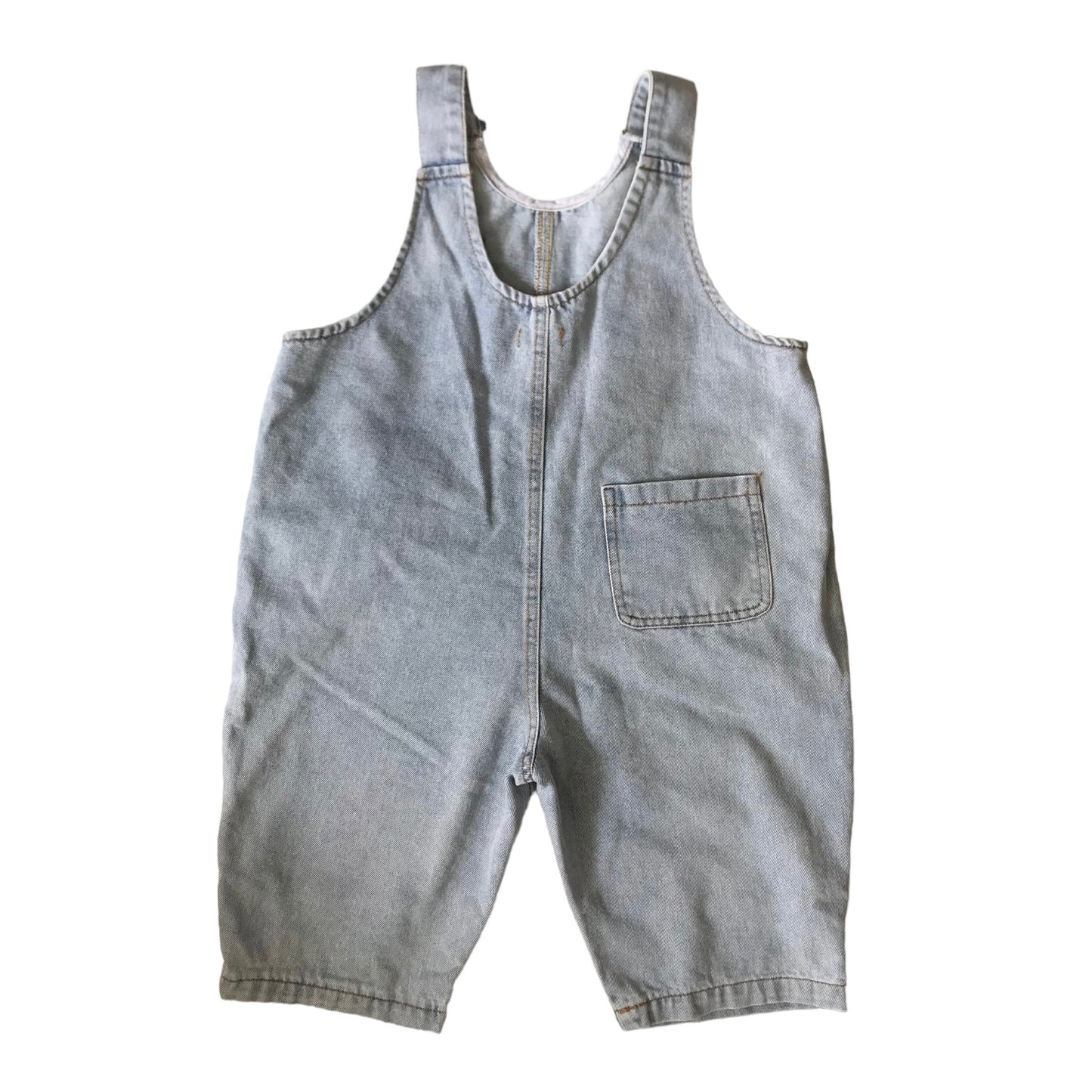 Denim pale wash shortalls / dungarees age 5 years.