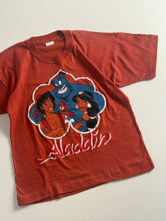 Vintage Aladdin Dusty orange tshirt. Size 7