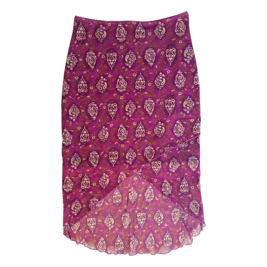 Jeffrey rogers purple mesh mid length skirt. Size 12 would fit more like a size 8-10