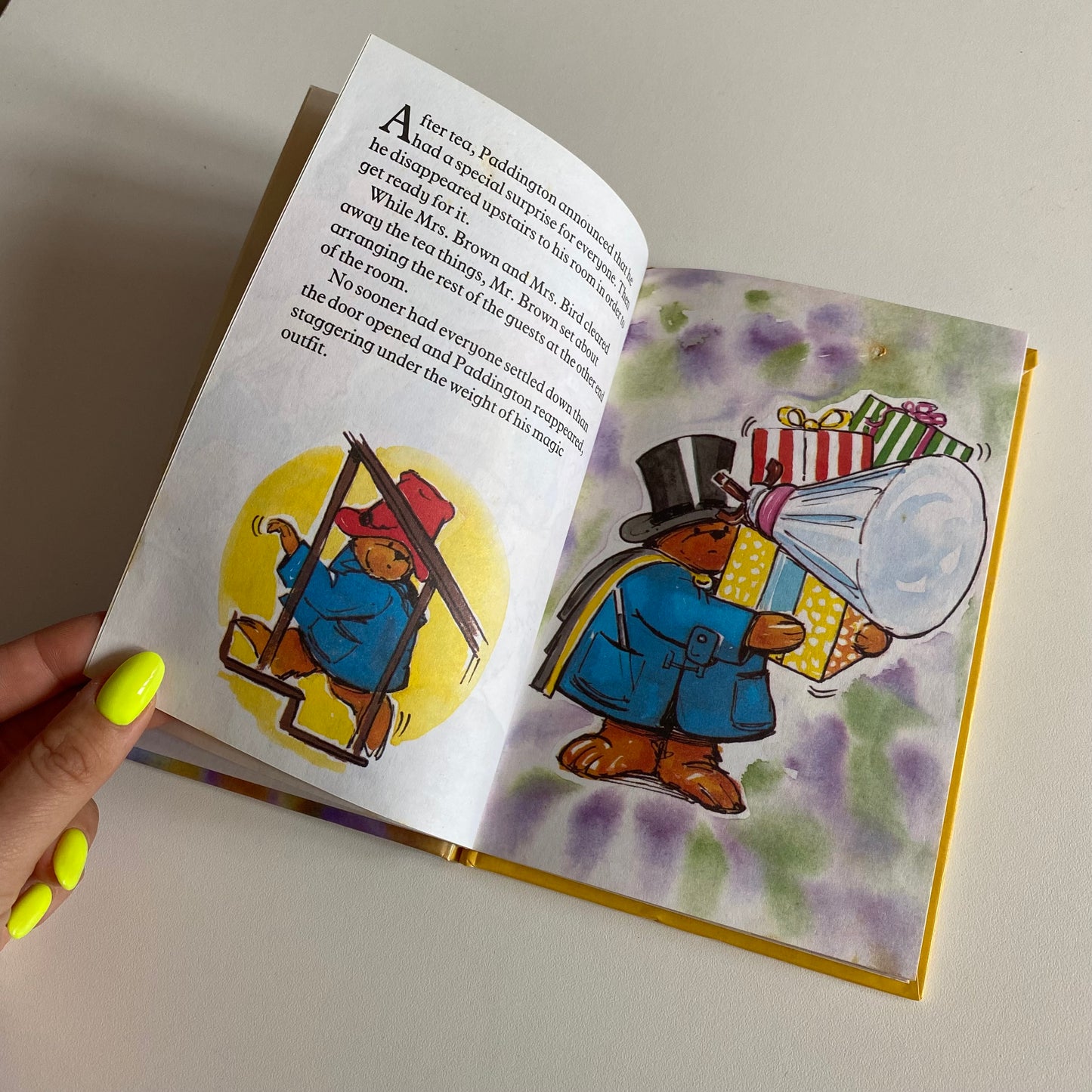 Vintage 1989 paddingtons birthday party book