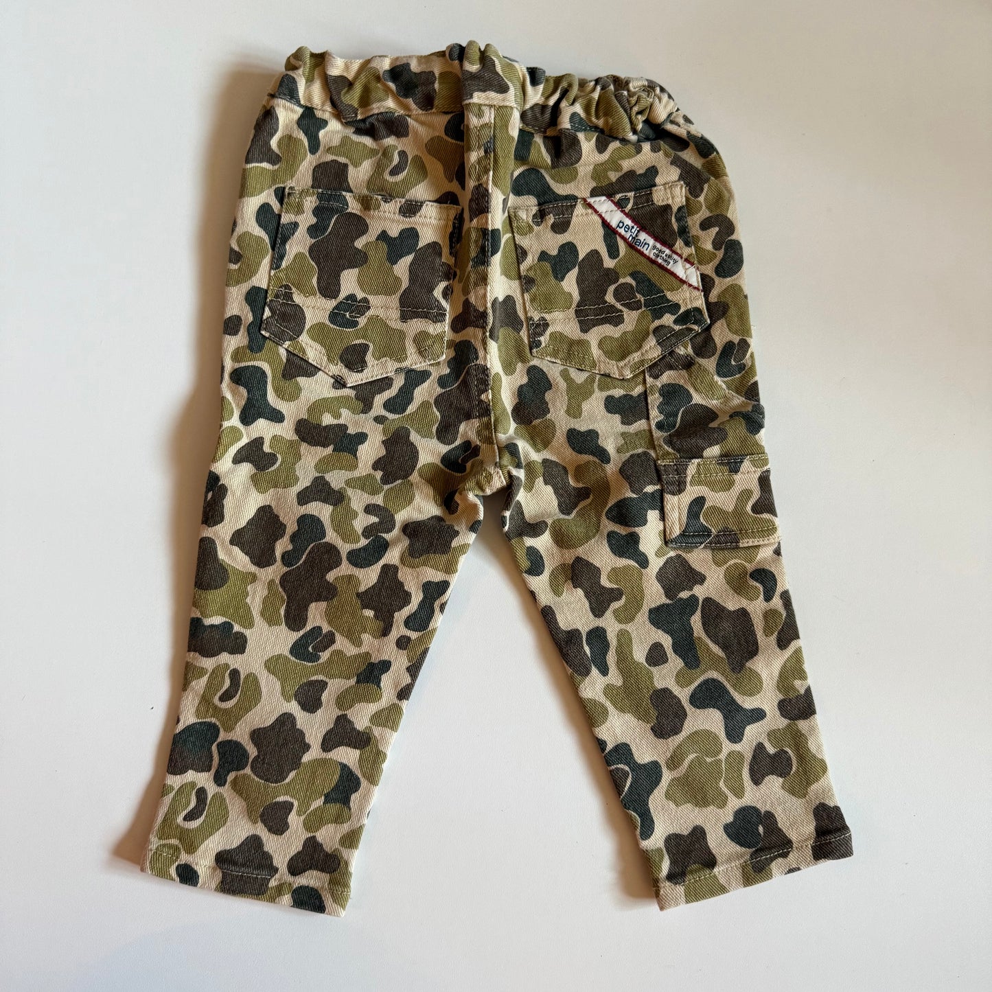 Vintage camo print jeans. Size 12-18 months.