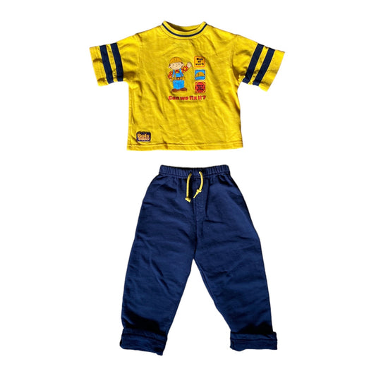 Vintage Bob the builder jogger set age 3-4 years