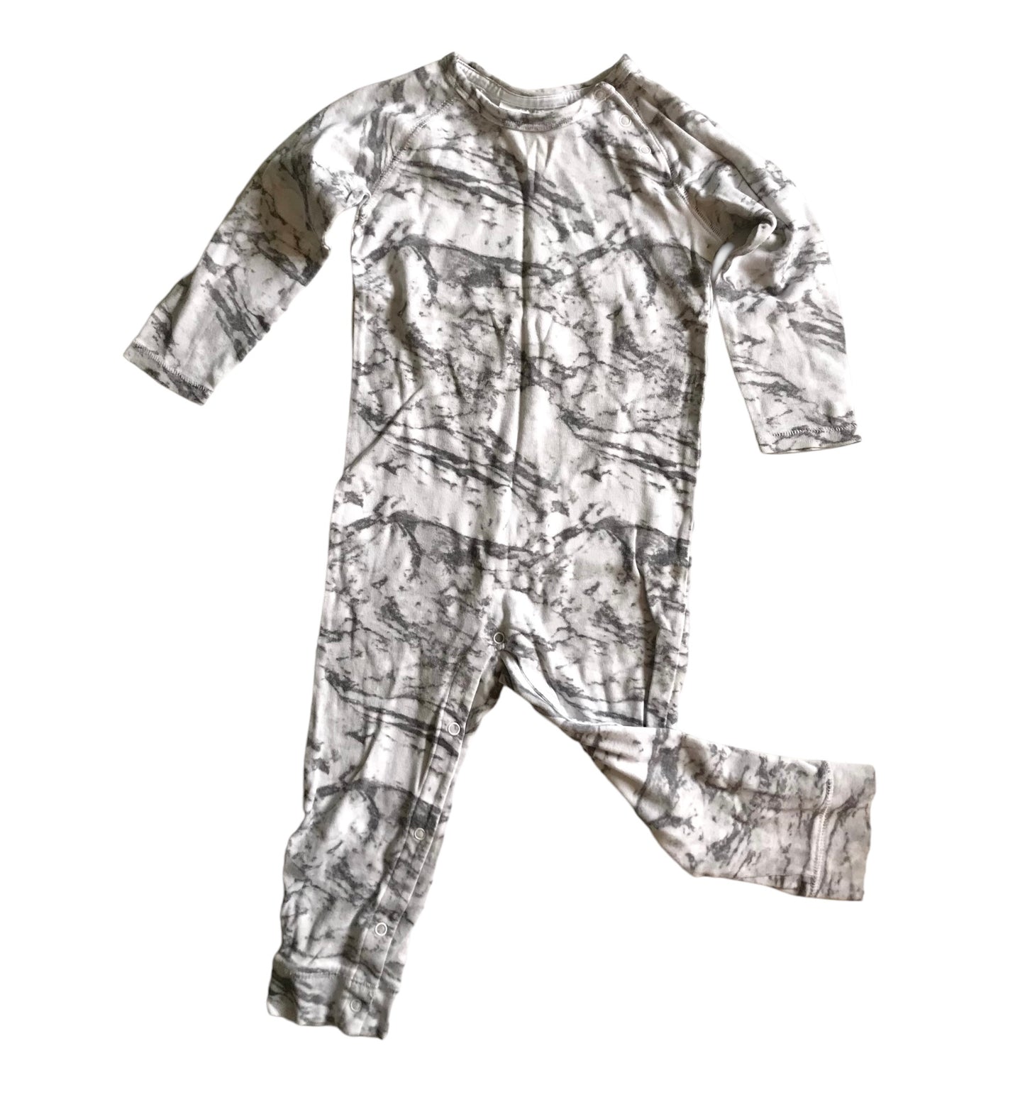 H&M conscious marble print preloved romper 18m- 2 years