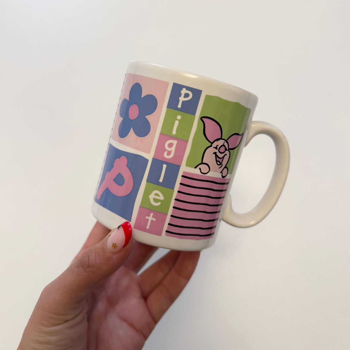 Vintage piglet ceramic mug