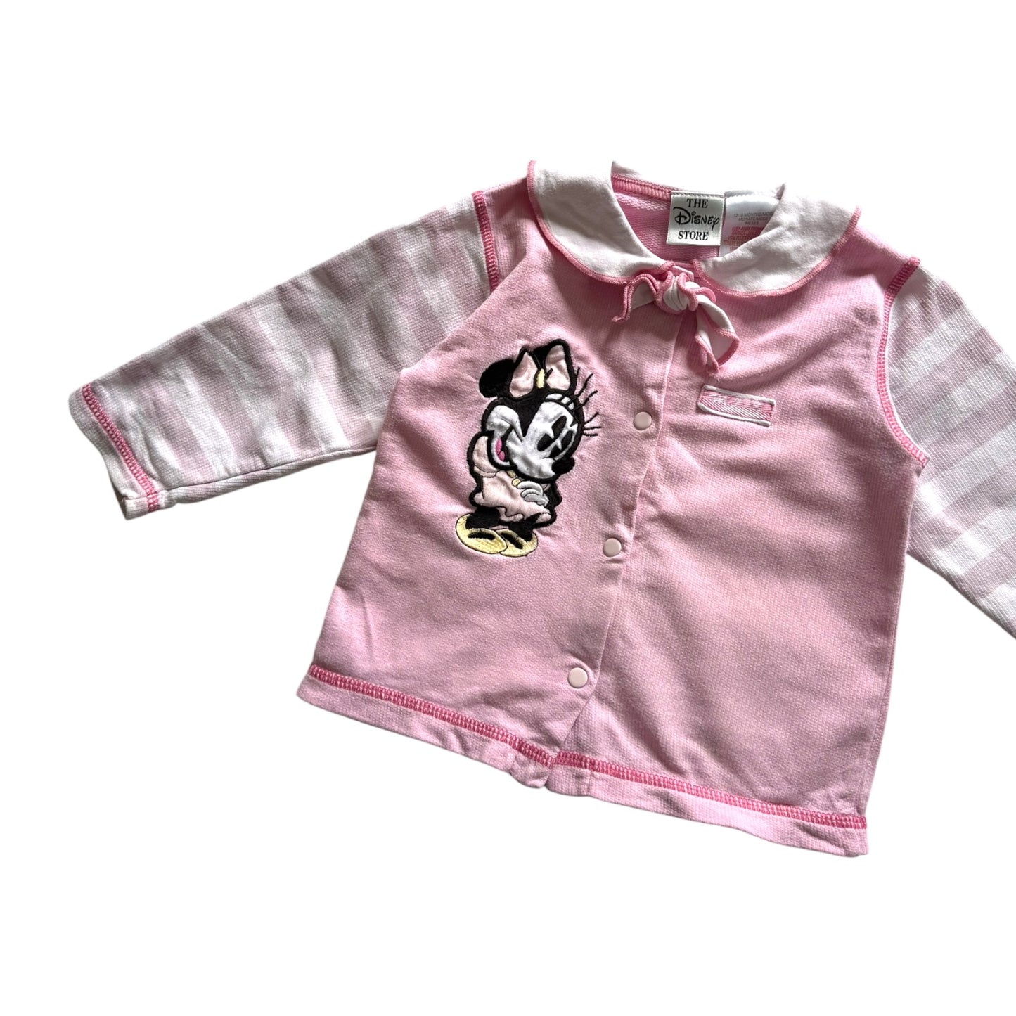vintage Disney store Minnie Mouse long sleeved top. 12-18 months.