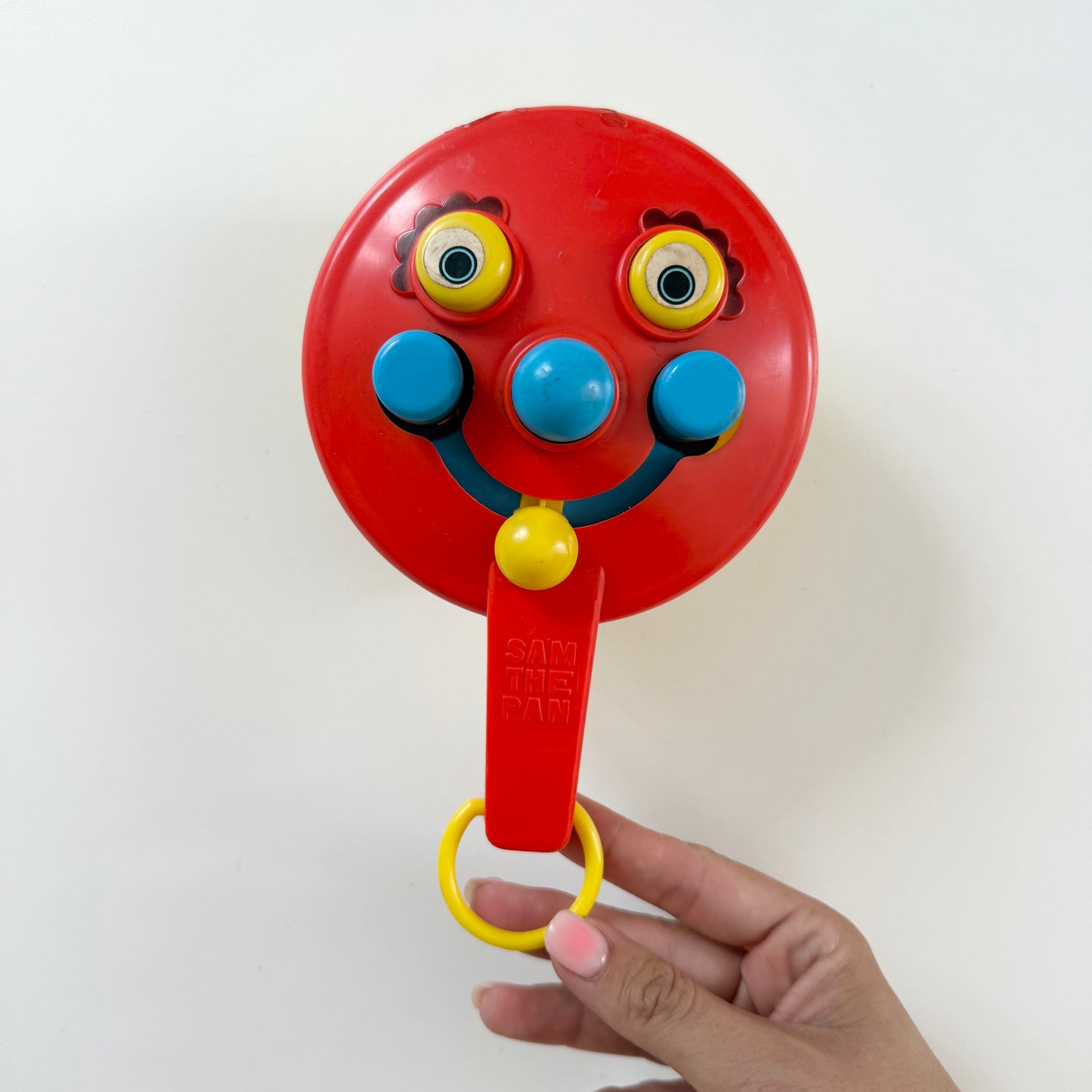 Vintage Sam the pan toy. Condition as shown