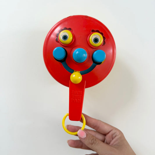 Vintage Sam the pan toy. Condition as shown