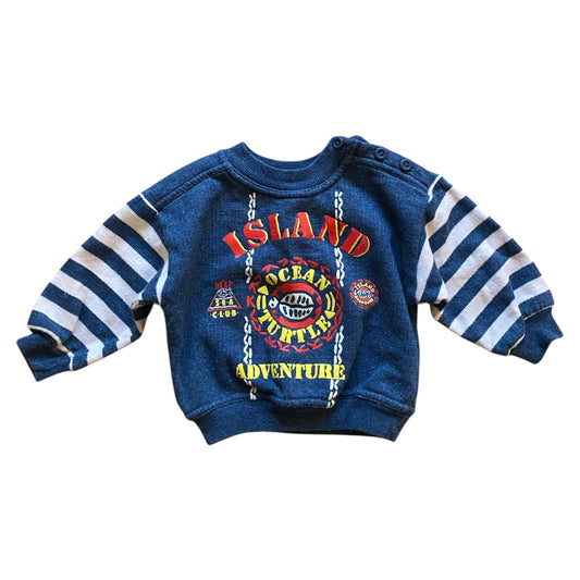 Vintage striped sweatshirt. Size 6 months
