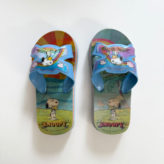Vintage snoopy holographic sliders. Size 10