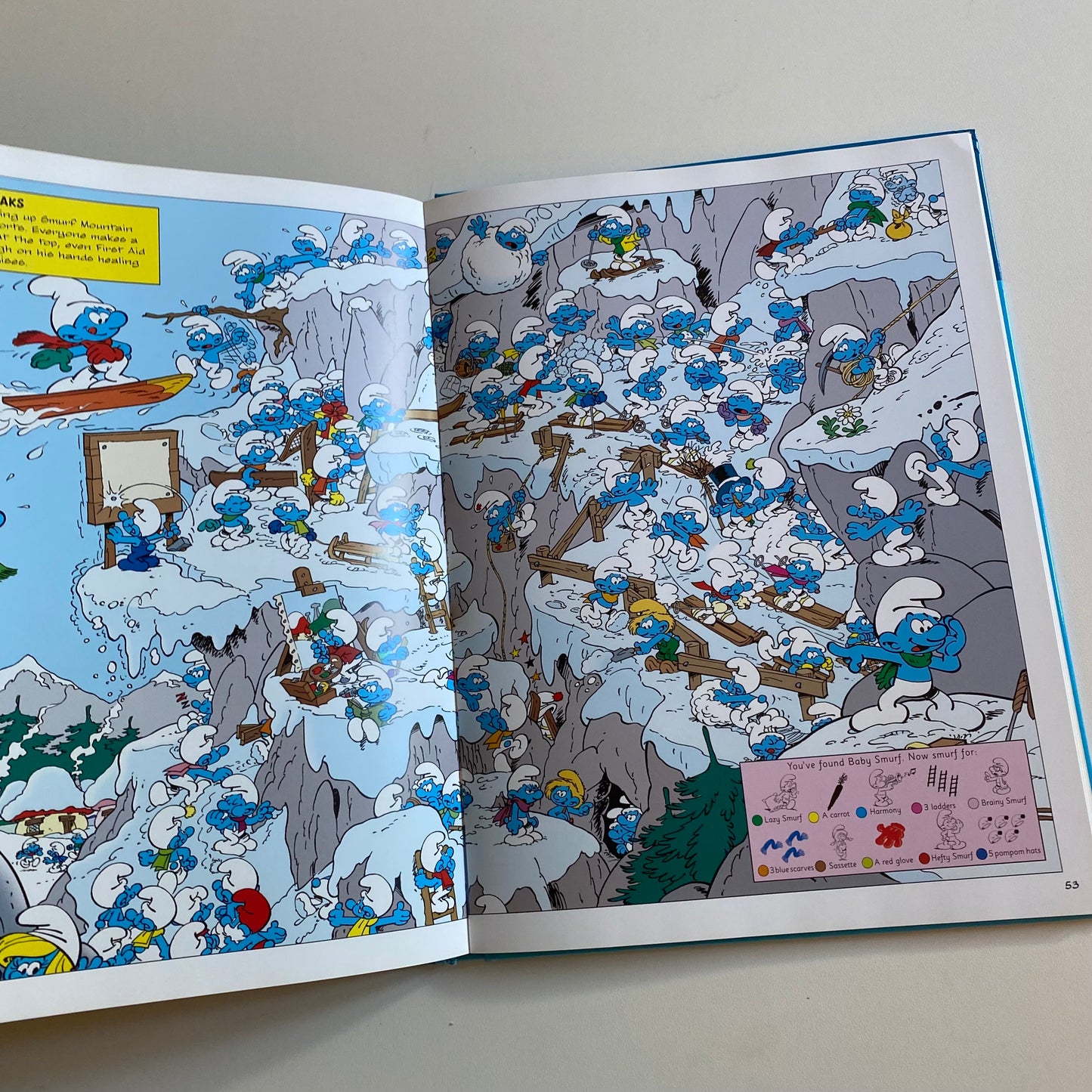 2012 Smurfs search hardback book