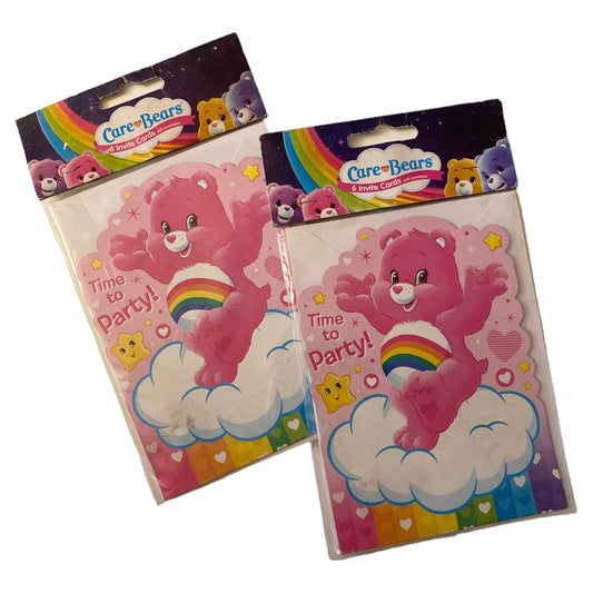 Carebears party invites x 2 (12 all together)