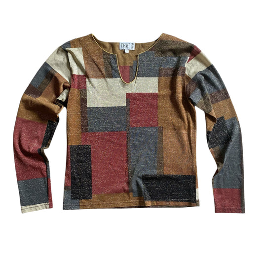 Vintage 90s mesh patterned top. Size 12