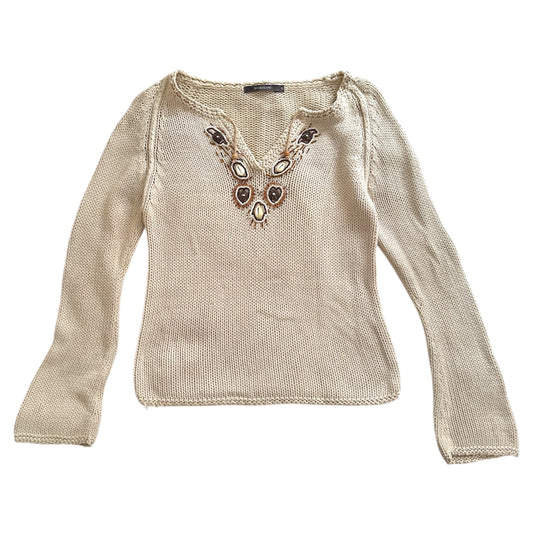 Vintage Y2K river island knitted jumper with shell design. Size 10