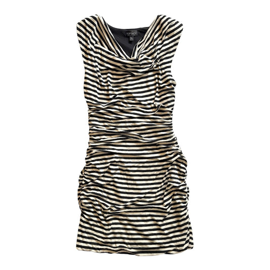 Y2k topshop black and white striped dress. Size 10