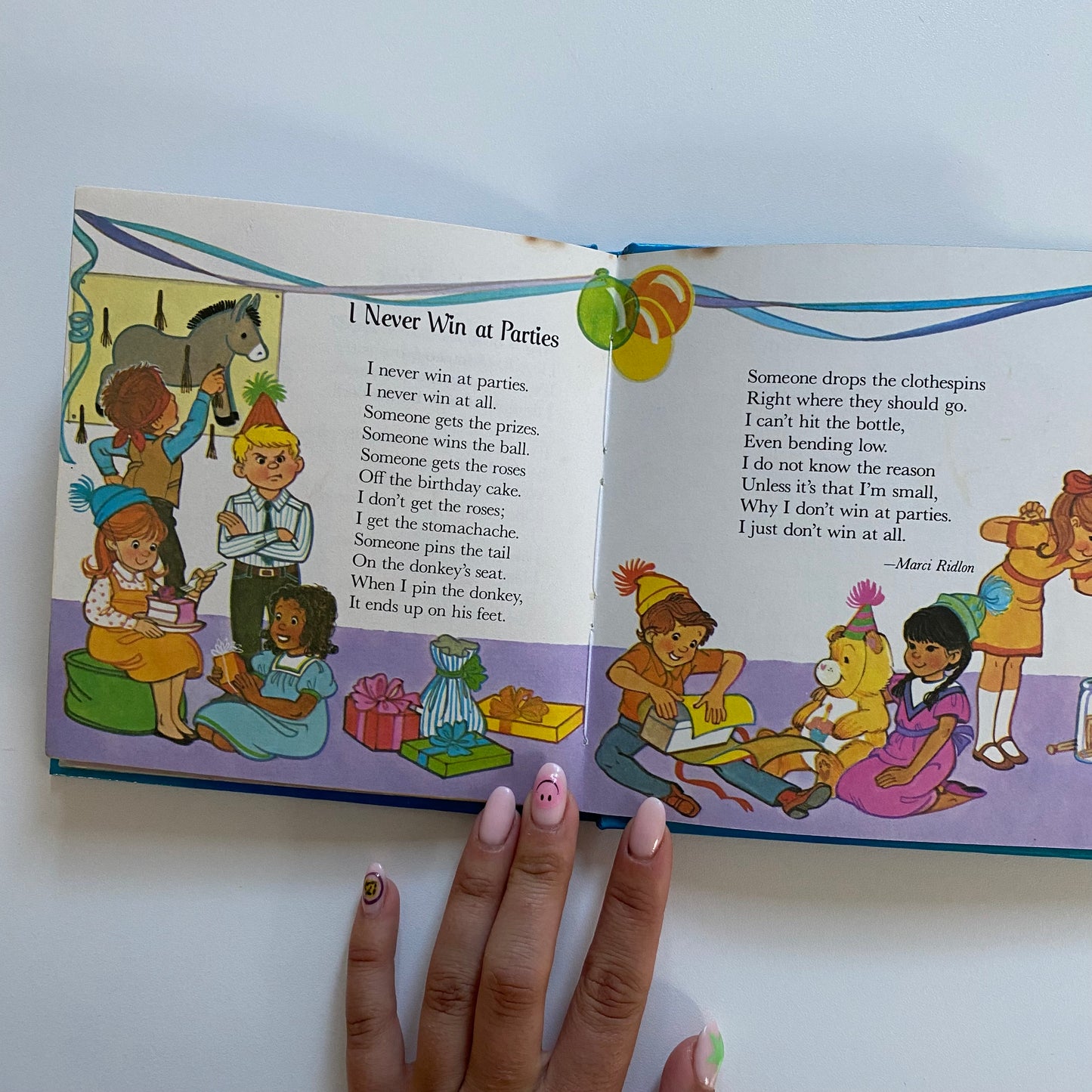 Vintage 1983 Care Bears birthday poems book.