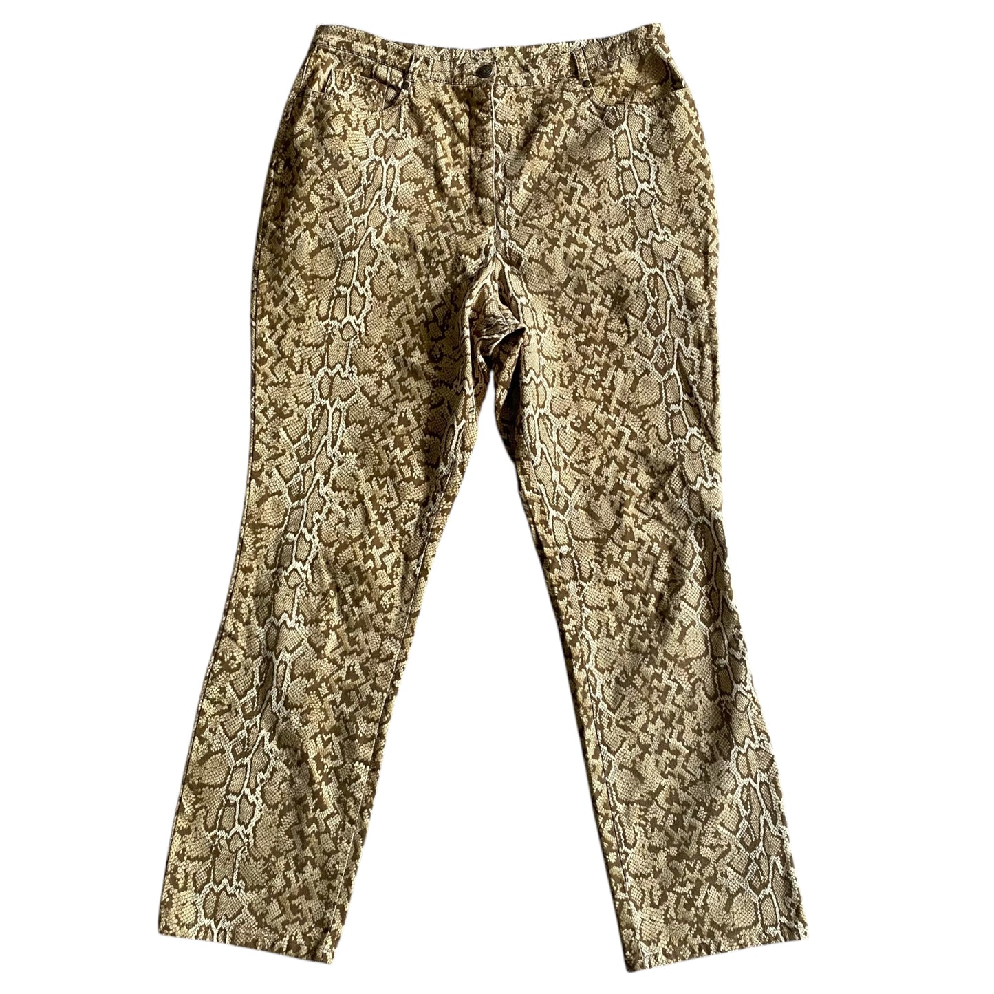 Vintage platinum straight leg trousers. Size 14-16