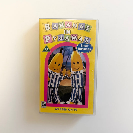 Vintage 1994 banana in pyjamas vhs tape