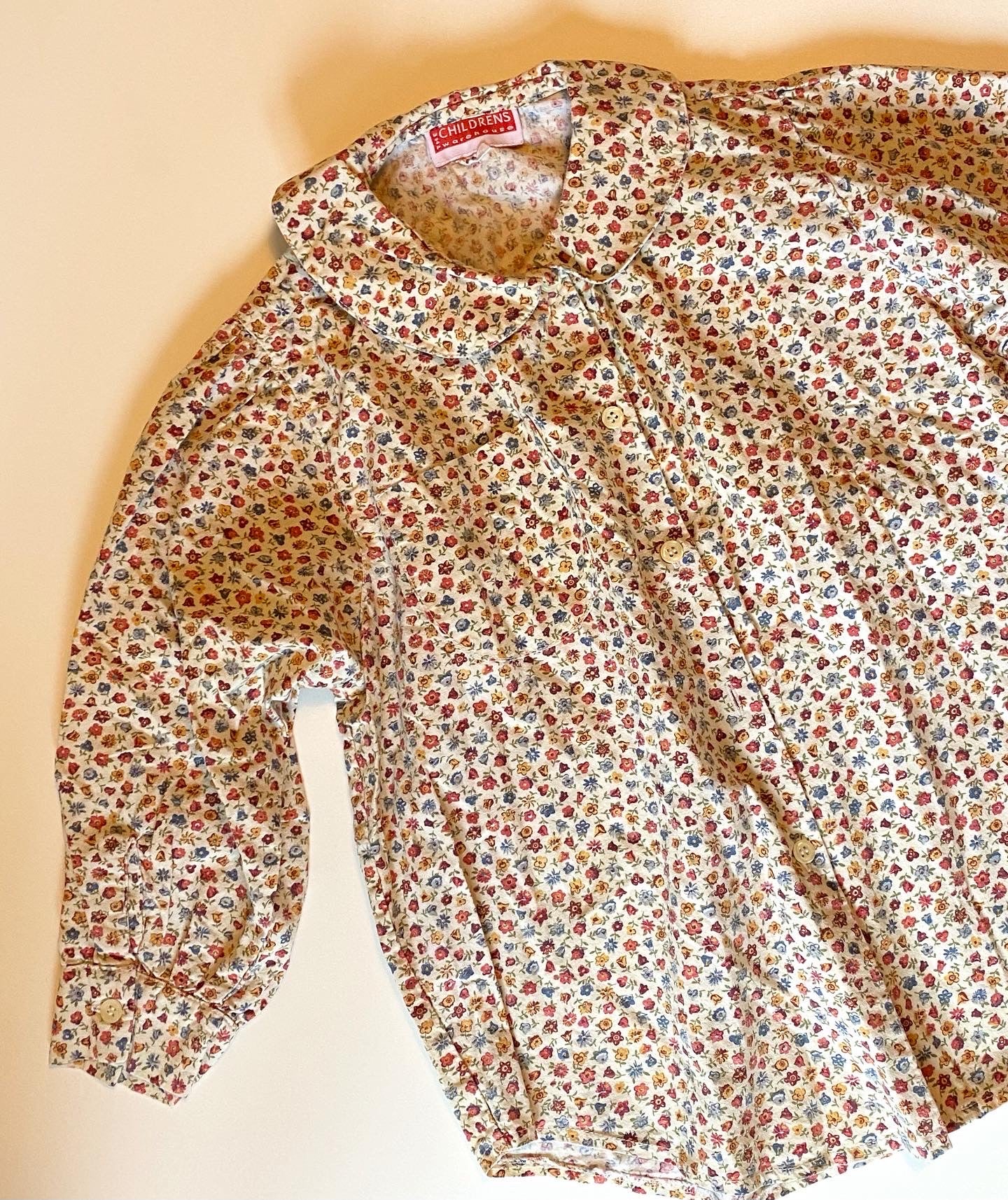 The children’s warehouse vintage floral shirt with collar / age 5-6 years