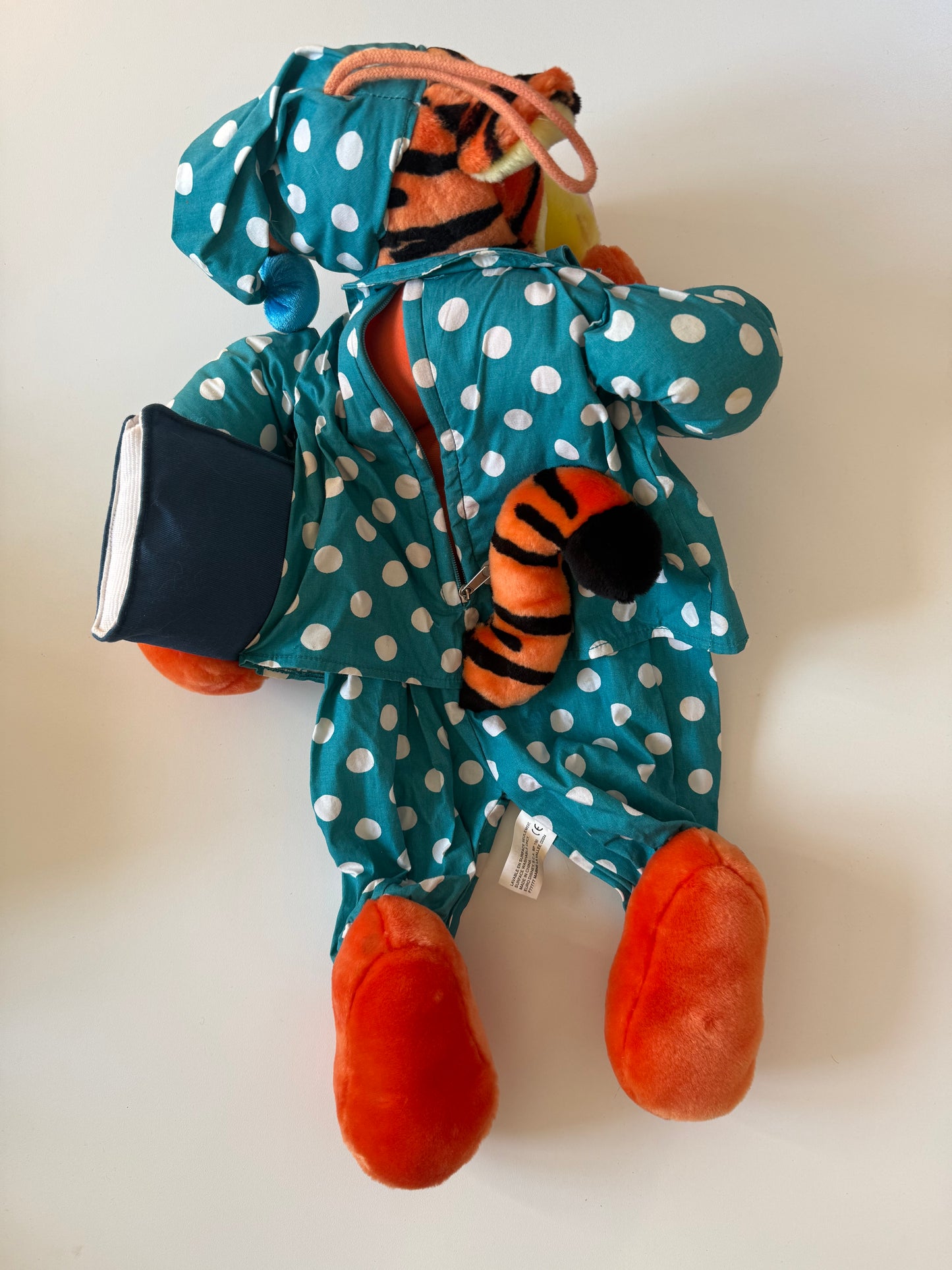 Vintage Winnie the Pooh tigger pyjama case/ hot water bottle case.