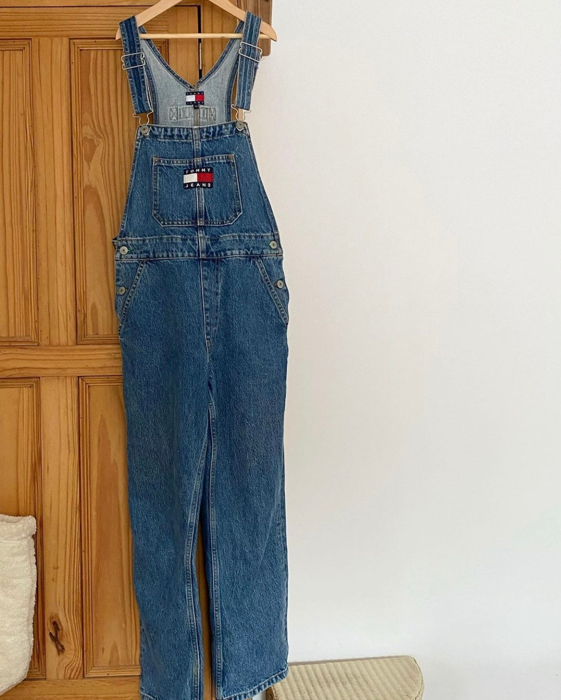 Vintage 90s Tommy Hilfiger denim dungarees 12 years