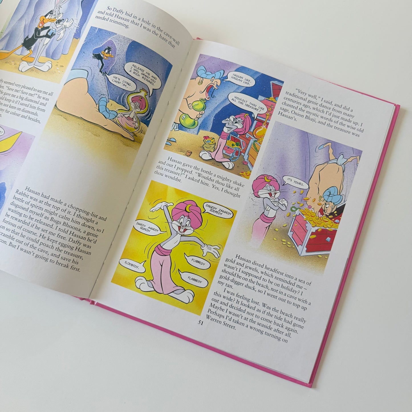 Vintage 1992 bugs bunny a4 hardback book