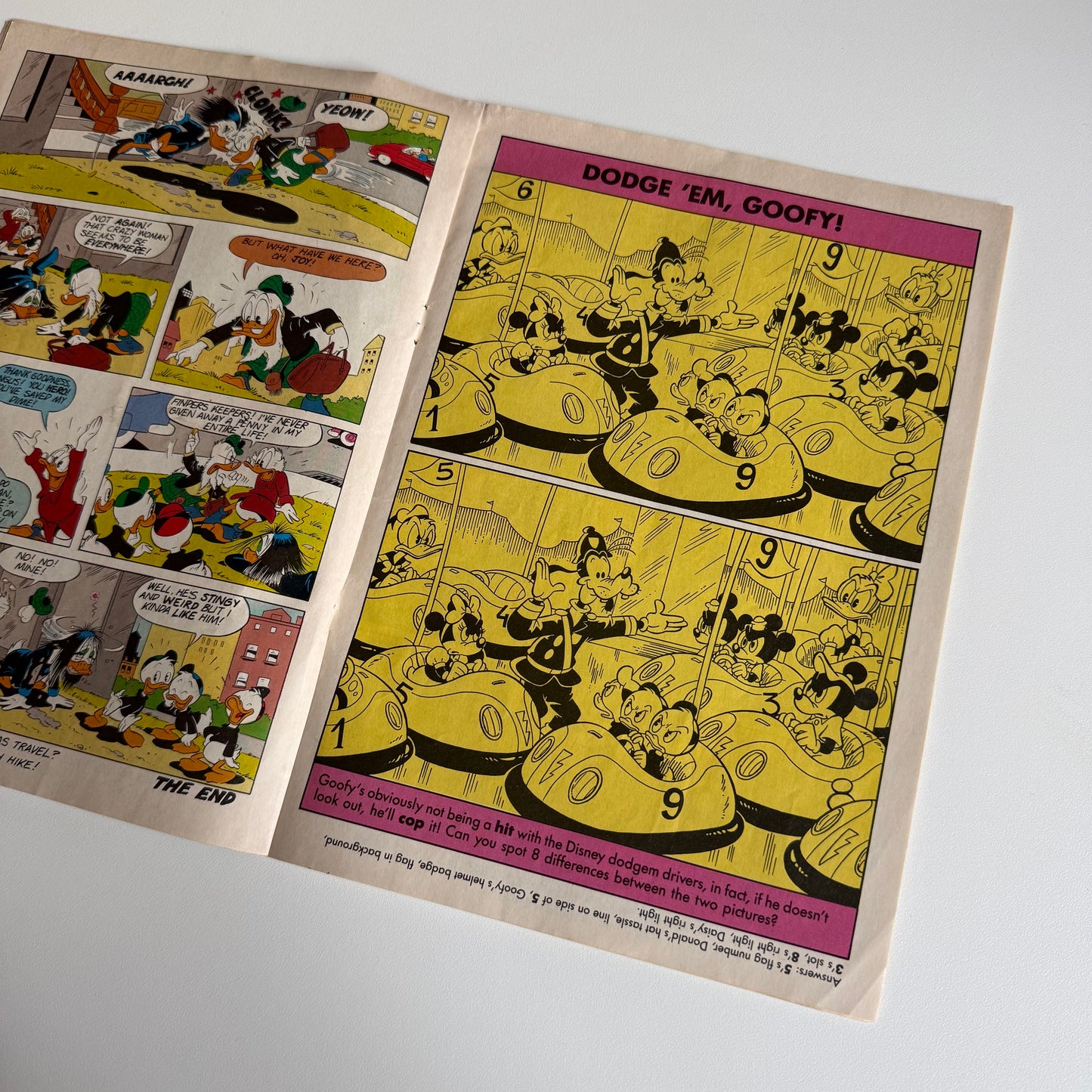 Vintage 1989 comic book ‘ Walt Disney’s Mickey Mouse and Friends