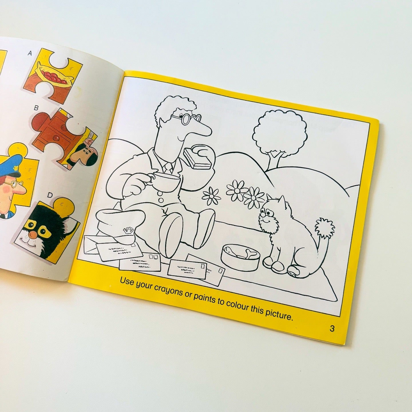 Vintage 1986 Postman Pat activity book. Unused