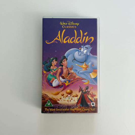 Vintage Aladdin vhs tape